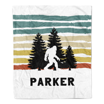Bigfoot Minky Blanket Personalized Custom