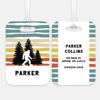 Bigfoot Big Foot Luggage Bag Tag