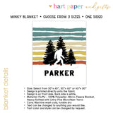 Bigfoot Minky Blanket Personalized Custom