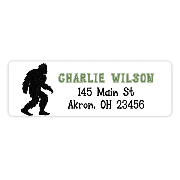Bigfoot Return Address Labels • Self Adhesive Stickers