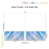Blue Unicorn Personalized 2-Pocket Folder