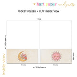 Sun Moon Boho Personalized 2-Pocket Folder