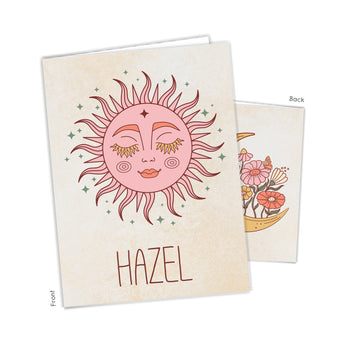 Sun Moon Boho Personalized 2-Pocket Folder