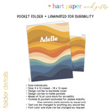 Boho Wave Personalized 2-Pocket Folder
