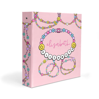 Friendship Bracelet Personalized 2" 3 Ring Binder