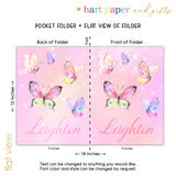 Butterflies Personalized 2-Pocket Folder