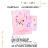 Butterflies Personalized 2-Pocket Folder