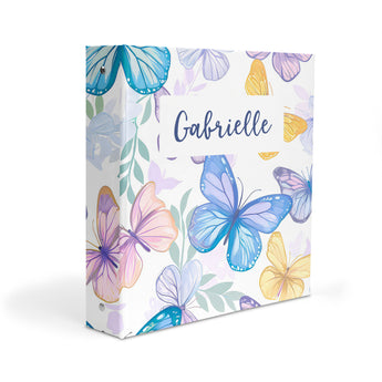 Butterfly Rainbow Personalized 2" 3 Ring Binder