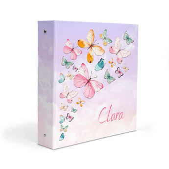 Butterfly Rainbow Personalized 2" 3 Ring Binder