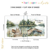 Lake Home House Personalized 2" 3 Ring Binder