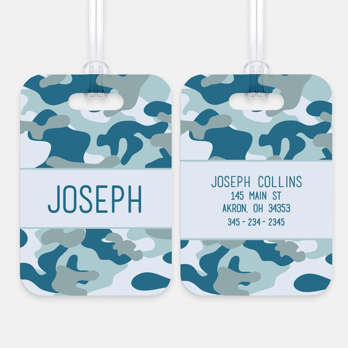 Camouflage Camo Luggage Bag Tag