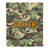 Camo Camouflage Minky Blanket Personalized Custom