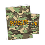 Camo Camouflage Personalized 2-Pocket Folder