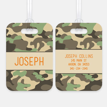 Camouflage Camo Luggage Bag Tag