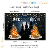 Bonfire Camping Camp Personalized 2-Pocket Folder