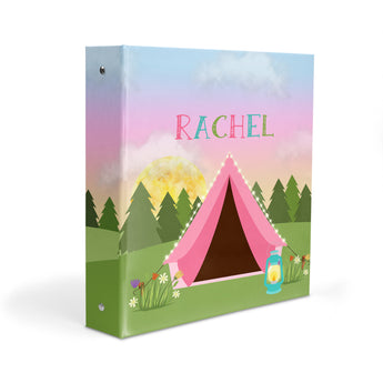 Camping Summer Camp Personalized 2" 3 Ring Binder