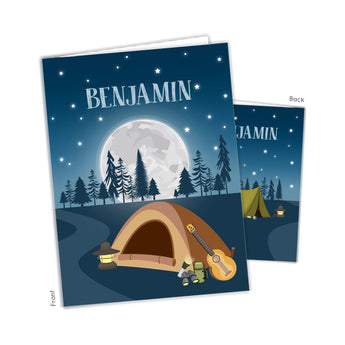 Camping Summer Camp Personalized 2-Pocket Folder
