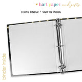 Bonfire Camping Summer Camp Personalized 2" 3 Ring Binder