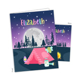 Camping Summer Camp Personalized 2-Pocket Folder