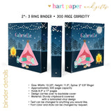Camping Summer Camp Personalized 2" 3 Ring Binder