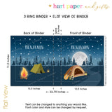 Camping Summer Camp Personalized 2" 3 Ring Binder