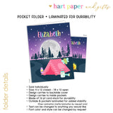 Camping Summer Camp Personalized 2-Pocket Folder