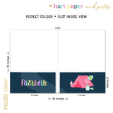 Camping Summer Camp Personalized 2-Pocket Folder