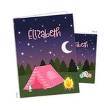 Camping Summer Camp Personalized 2-Pocket Folder