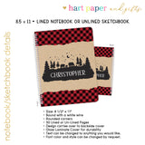 Buffalo Check Bears Personalized Notebook or Sketchbook