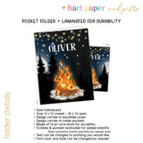 Bonfire Camping Camp Personalized 2-Pocket Folder