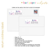 Camping Camp Return Address Labels • Self Adhesive Stickers