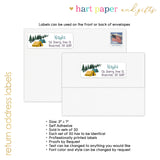 Camping Camp Return Address Labels • Self Adhesive Stickers