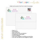 Camping Camp Return Address Labels • Self Adhesive Stickers