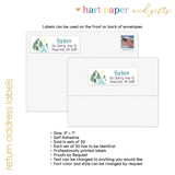 Camping Camp Return Address Labels • Self Adhesive Stickers