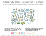 Camping Summer Camp Minky Blanket Personalized Custom