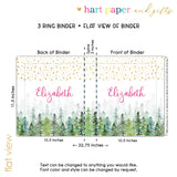 Stars Camping Summer Camp Personalized 2" 3 Ring Binder