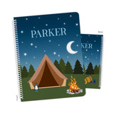 Camping Summer Camp Personalized Notebook or Sketchbook