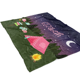 Camping Summer Camp Minky Blanket Personalized Custom