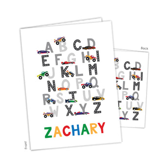 Alphabet Truck Car Personalized 2-Pocket Folder