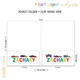 Alphabet Truck Car Personalized 2-Pocket Folder