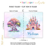 Castle Princess Personalized 2-Pocket Folder