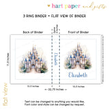Castle Personalized 2" 3 Ring Binder
