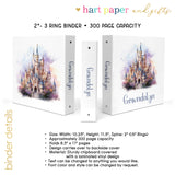 Castle Personalized 2" 3 Ring Binder
