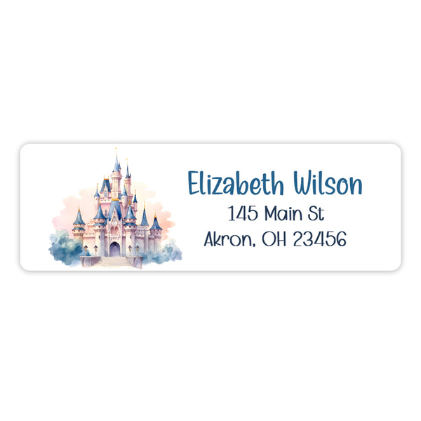 Castle Fairytale Return Address Labels • Self Adhesive Stickers