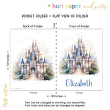 Castle Princess Personalized 2-Pocket Folder