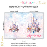 Castle Princess Personalized 2-Pocket Folder