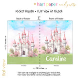 Castle Princess Personalized 2-Pocket Folder