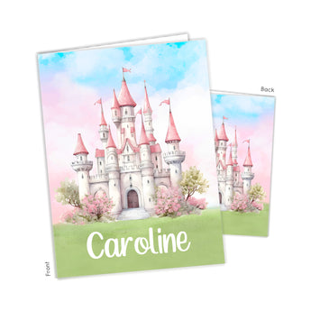 Castle Princess Personalized 2-Pocket Folder