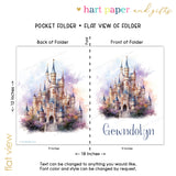Castle Princess Personalized 2-Pocket Folder