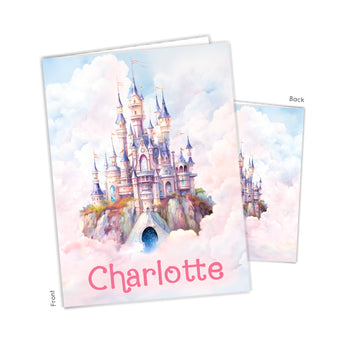 Castle Princess Personalized 2-Pocket Folder